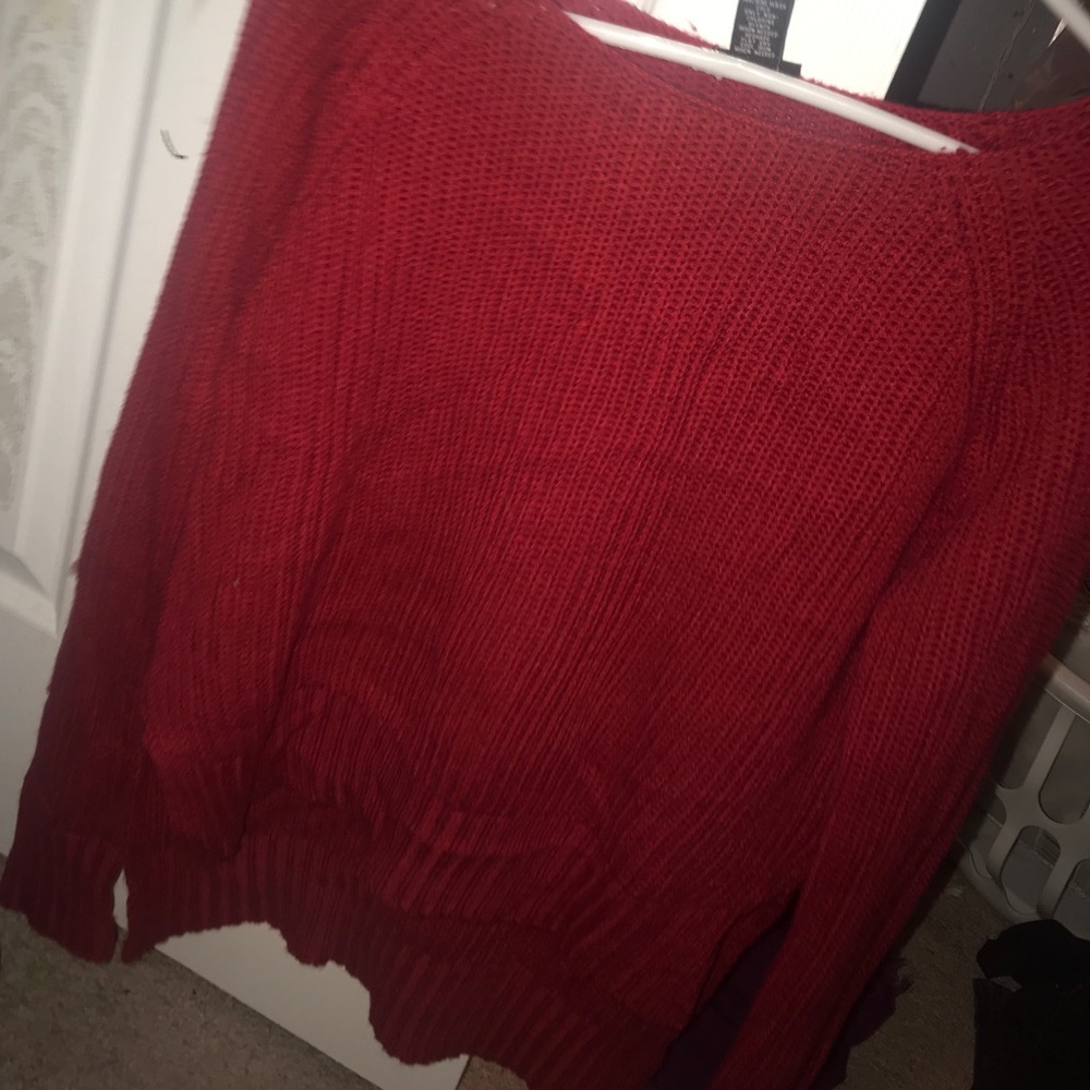 Long Red Sweater